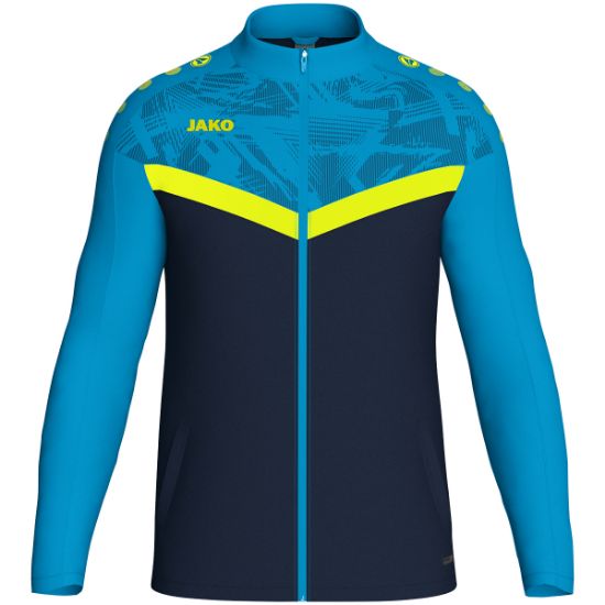 Afbeeldingen van Polyestervest Iconic marine JAKO-blauw/fluogeel