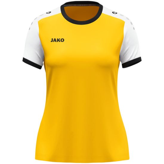 Afbeeldingen van Shirt Dynamic KM damesmaten geel/wit/zwart