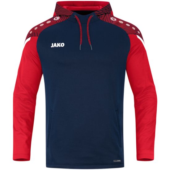 Afbeeldingen van Sweater met kap Performance marine/rood